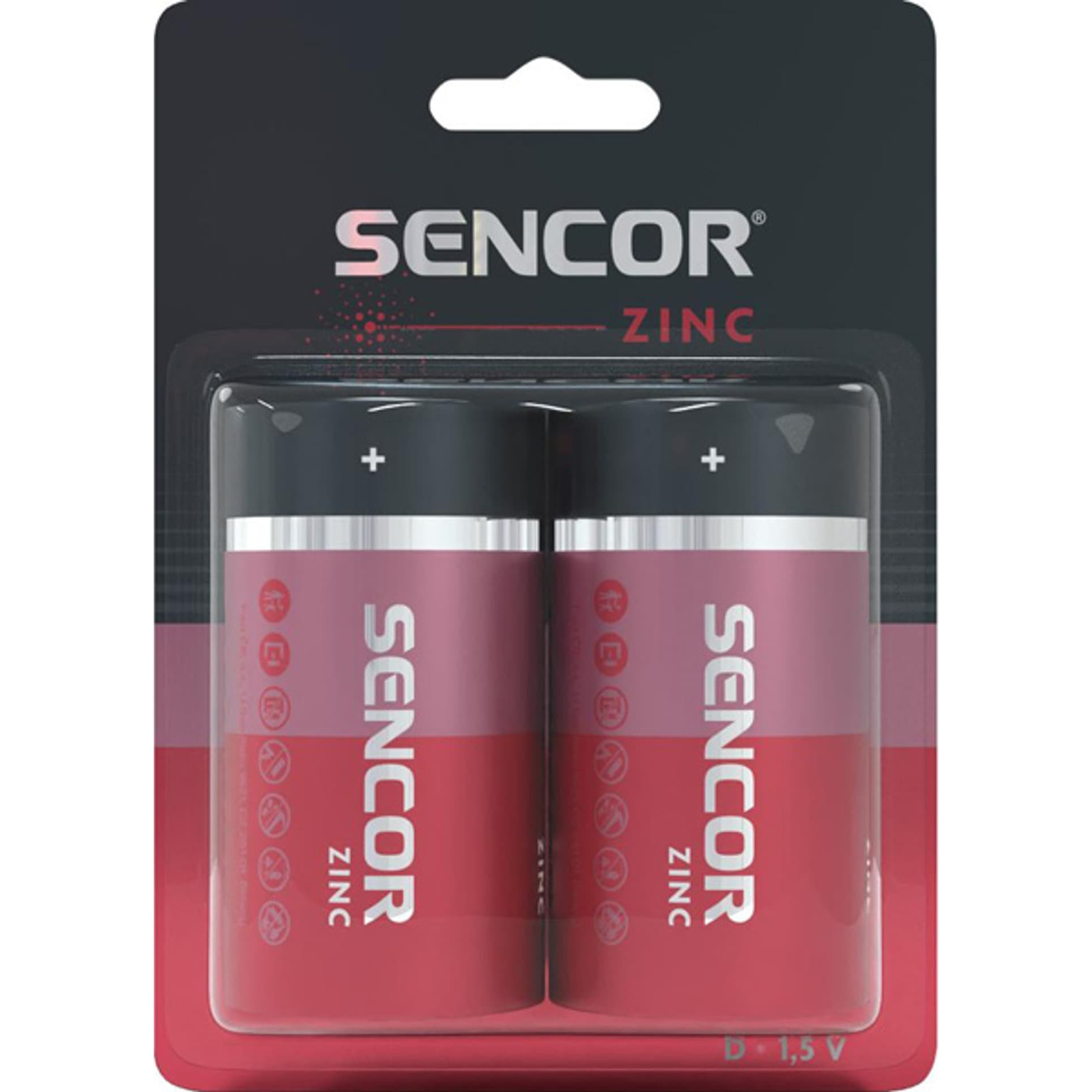 Sencor SBA R20 2BP Cink-Szén Góliátelem D (2db /csomag) (SBA R20 2BP D Zn)