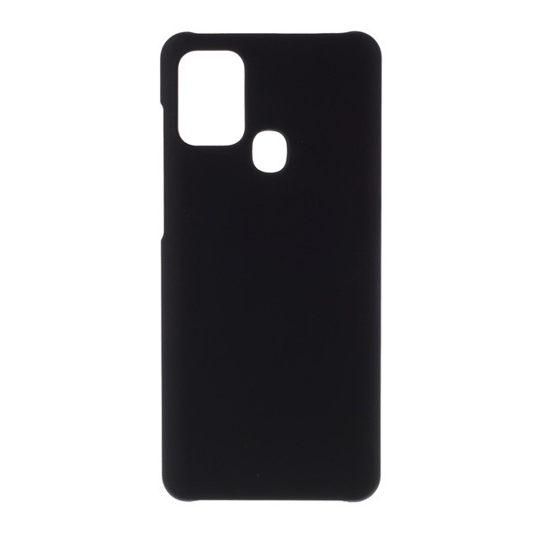 Műanyag telefonvédő (gumírozott) FEKETE [Samsung Galaxy A21s (SM-A217F)] (5996457974153)