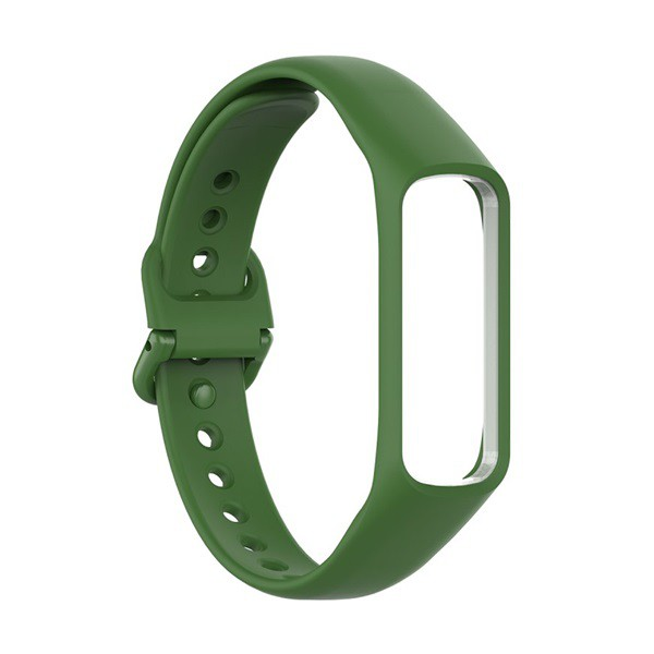Pótszíj (szilikon, állítható, speciális) SÖTÉTZÖLD [Samsung Galaxy Fit 2 (SM-R220)]