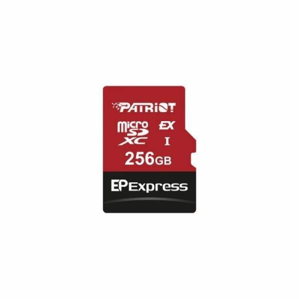Patriot PEF256GEPEXMCX EP SERIES EXPRESS MICRO SDXC, 256GB, V30, A1, U3, 90 MB/s, W/O adapter