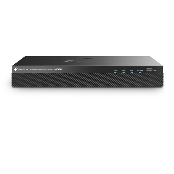 TP-Link VIGI NVR2016H-16P мрежои видеорекордер (NVR) Черен