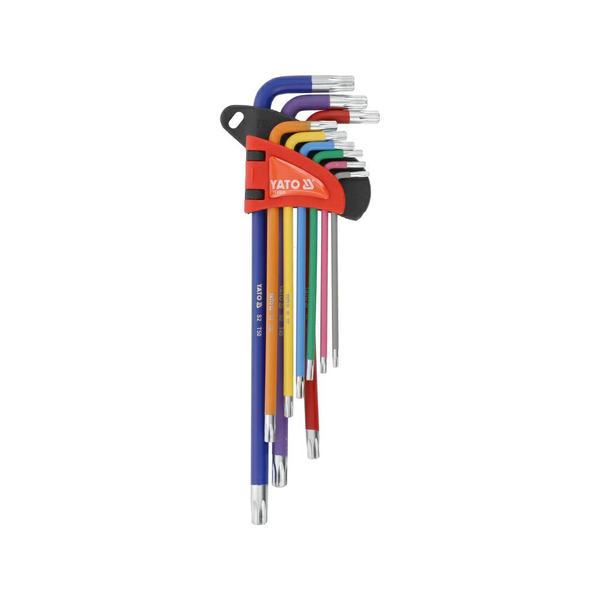Yato YT-05636 T10-50 EXTRA HOSSSZÚ Imbuszkulcs Készlet 9 Részes