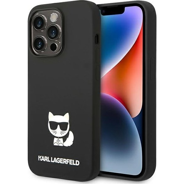Karl Lagerfeld Silicone Choupette Body Apple iPhone 14 Pro Max hátlap tok, fekete (KLD1079)