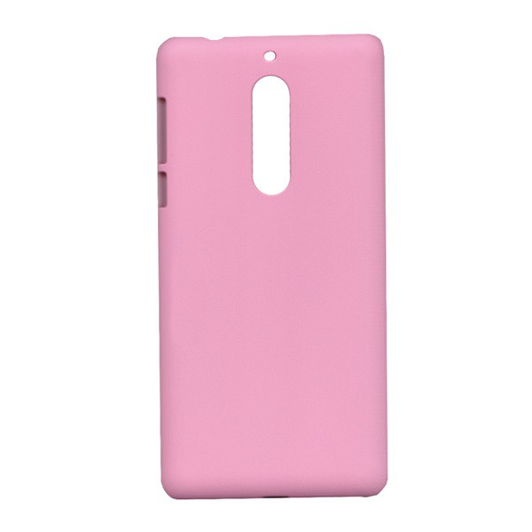 Műanyag telefonvédő (gumírozott) RÓZSASZÍN [Nokia 5] (5996457701001)