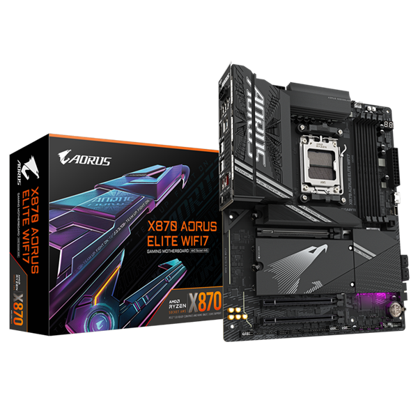 GIGABYTE Alaplap AM5 X870 AORUS ELITE WIFI7 AMD X870, ATX (X870 AORUS ELITE WIFI7)