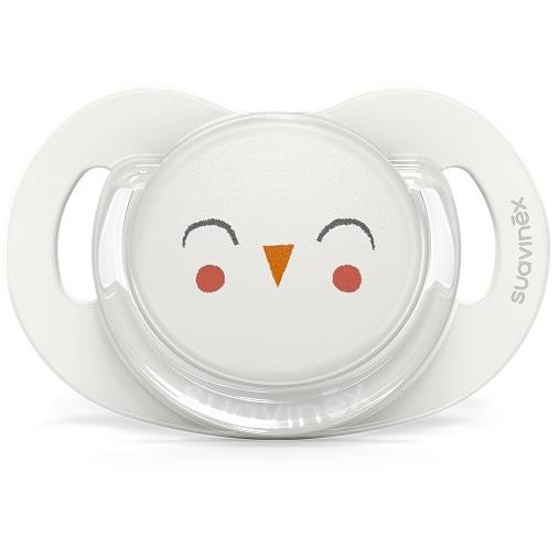 Suavinex Bonhomia, anatómiai, 6-18 hónapos korban, bagoly, fehér (8426420079167)