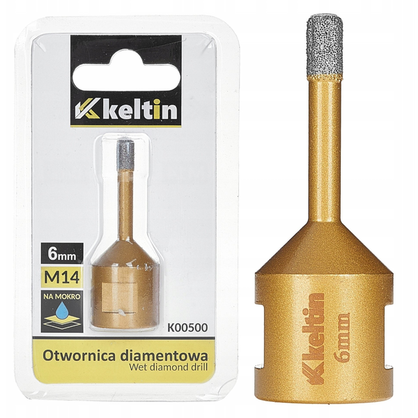 Otwornica diamentowa do gresu 6mm M14 (100)