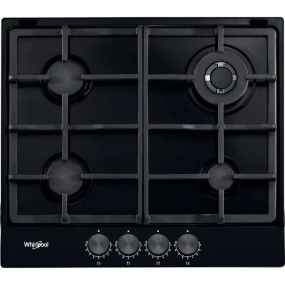Whirlpool TGML661NB Gáz Főzőlap 4 Égővel 58cm Fekete