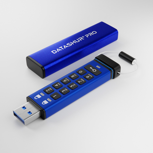 iStorage datAshur Pro USB-nøgle 128 GB USB Type-A 3.2 Gen 1 (3.1 Gen 1) Blå