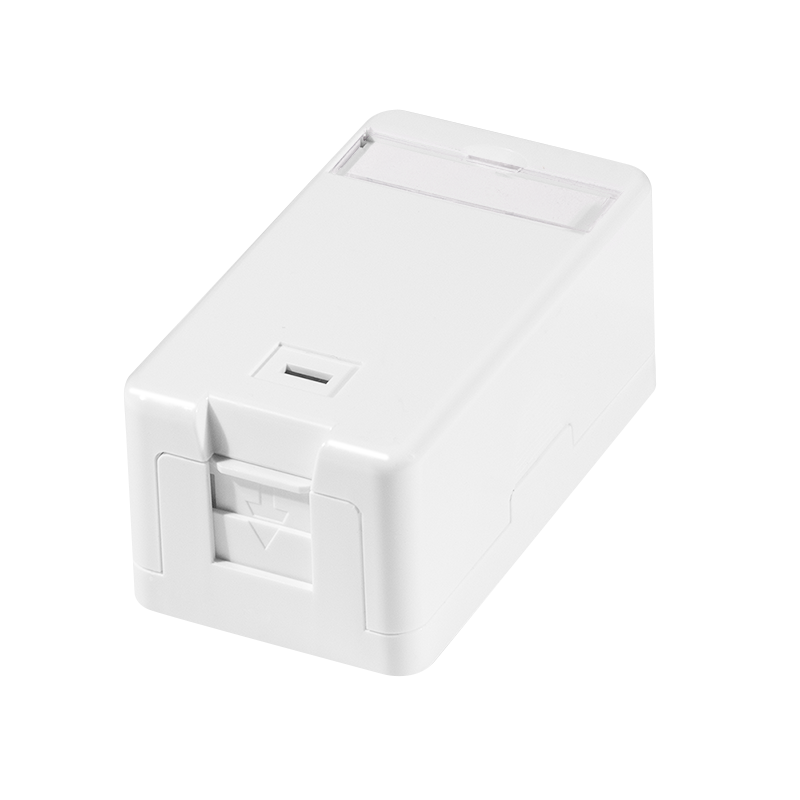 Logilink Felületre szerelhető doboz 1 Keystone csatlakozóhoz, rugós redőnnyel (NK4079) (NK4079)