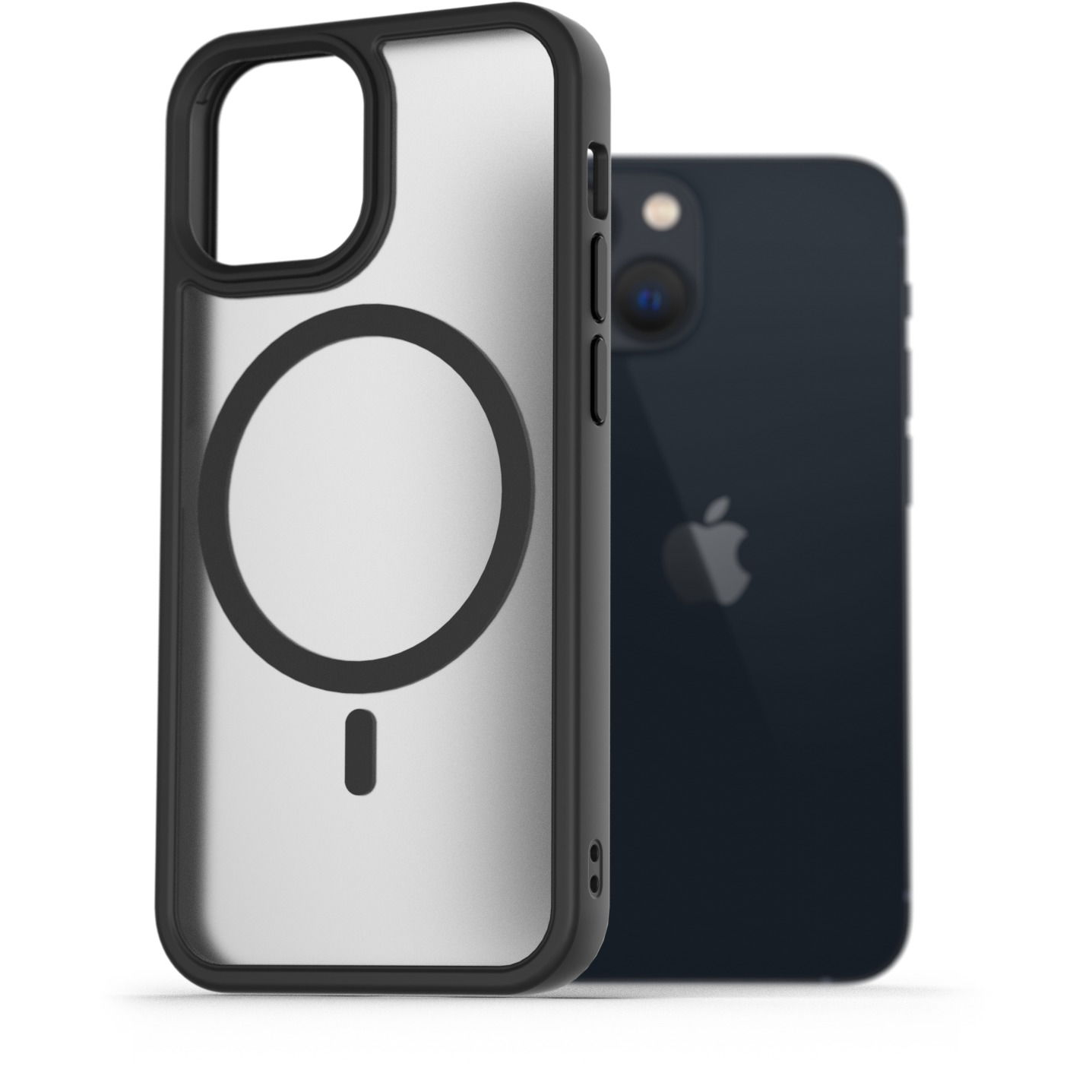 AlzaGuard Matte Case iPhone 13 Mini MagSafe fekete tok (AGD-PCMM31B)