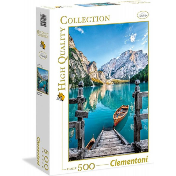 Puzzle Clementoni - Lacul Braies, 500 piese