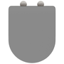 Gyorskioldós WC ülőke puha zárással Duroplast, Szürke
