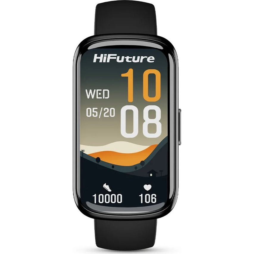 HiFuture EVO2 okosóra 1.47" kijelzővel fekete (HSSW6BK)