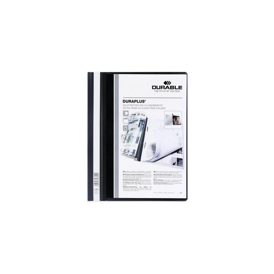 Durable Duraplus fekete gyorsfűző (257901)