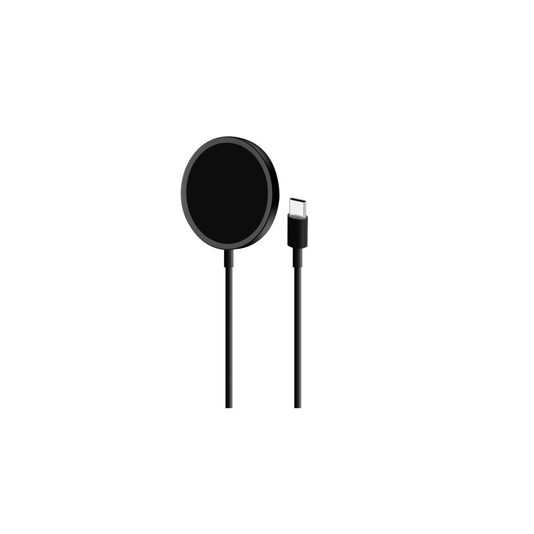 Puro MagSafe Wireless Qi töltő - Fekete (15W) (CUSBCMAG1BLK)