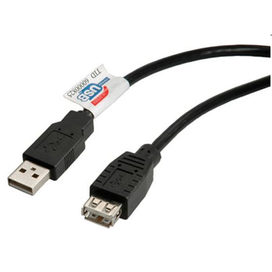 Roline USB 2.0 A-A Hosszabbító kábel 0.8m (11.02.8947BR) (11.02.8947BR)