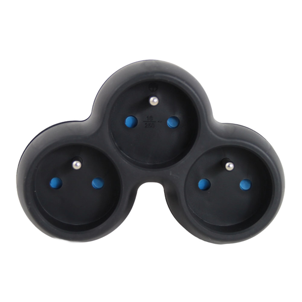 Esperanza ELK313K Hálózati Dugalj 3 aljzatos elosztó - Fekete