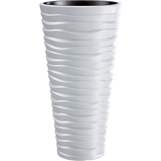Prosperplast SAND SLIM virágcserép fehér 39 cm (CEN-66515)