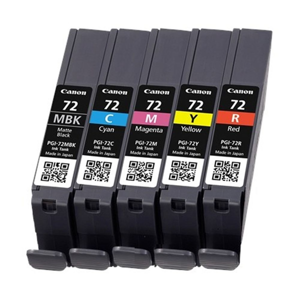 Canon 6402B009 blækpatron 5 stk Original Standard udbytte Blå, Magenta, Mat sort, Rød, Gul