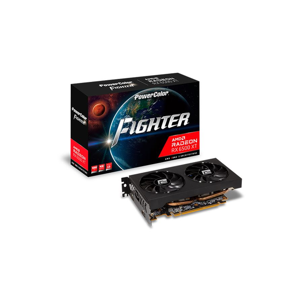 Видео карта Powercolor Radeon™ RX 6500 XT Fighter, 4GB GDDR6, 64-bit