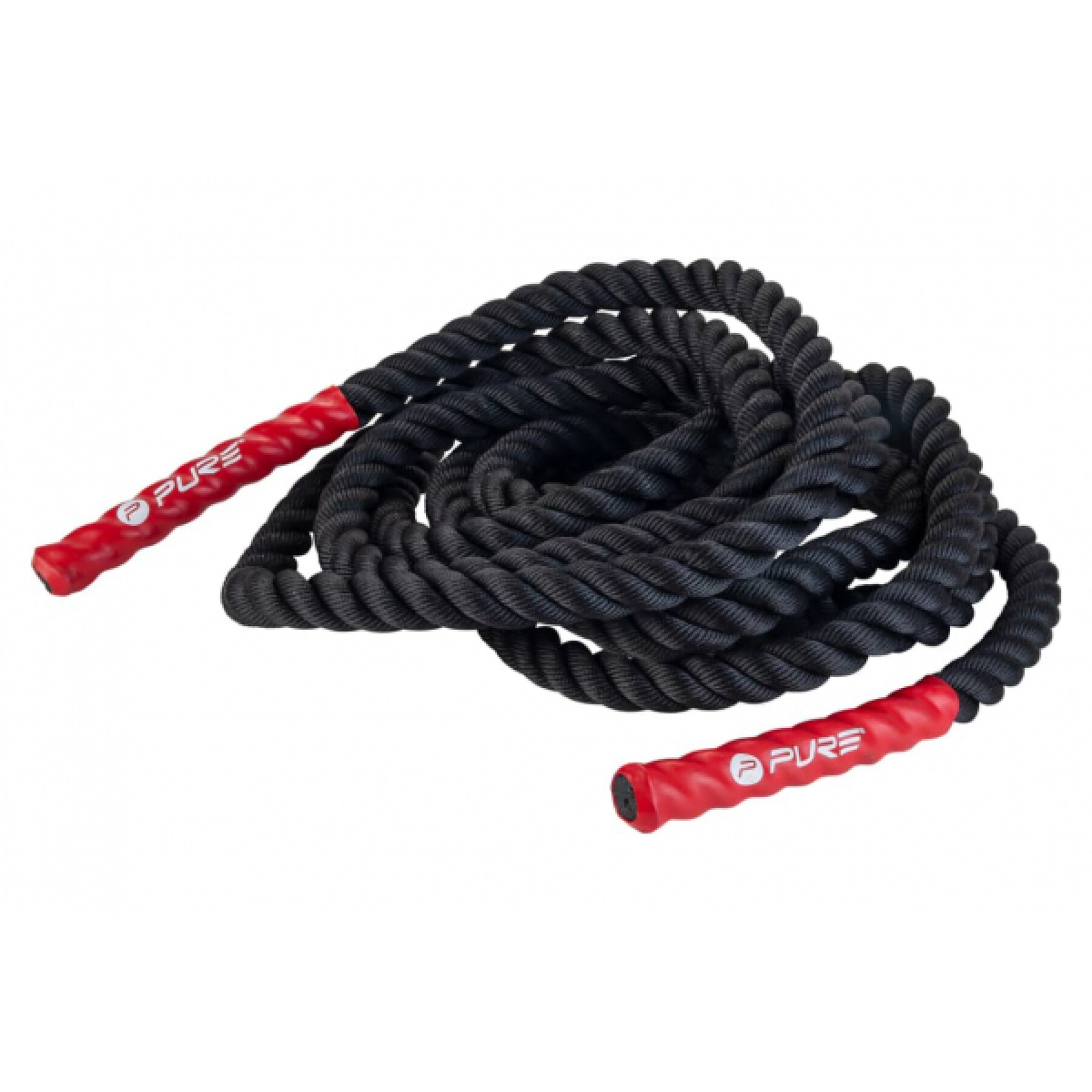 Pure2Improve Battle Rope Edzőkötél 12m - Fekete/Piros (P2I200810)