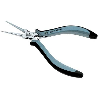 C.K. Tűfogó, elektronikai, ESD kétkomponensű 135 mm-es nyéllel, recézetlen . (T3783D) (T3783D)