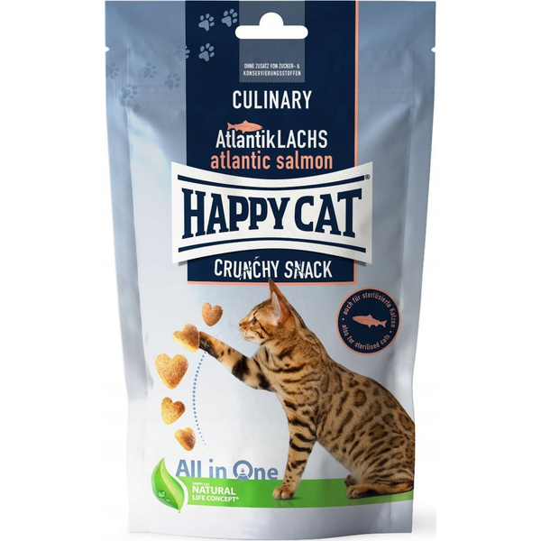 Happy Cat Culinary Crunchy Snack - Lazac  70 G
