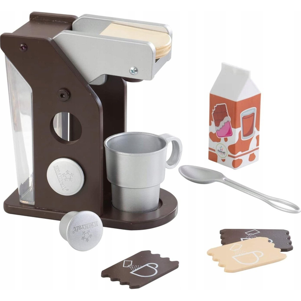 Kidkraft KidKraft Espresso Coffee Set, Pige, Sort, Sølv, Hvid, 160 mm, 70 mm, 180 mm, 1 kg