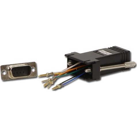Lindy 70246 tussenstuk voor kabels RJ-45 FM 9-pin D M Zwart
