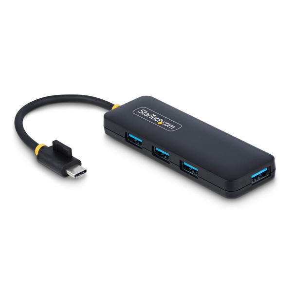 StarTech.com H5C4A-USB-HUB hub di interfaccia USB 3.2 Gen 1 (3.1 Gen 1) Type-C 5000 Mbit/s Nero