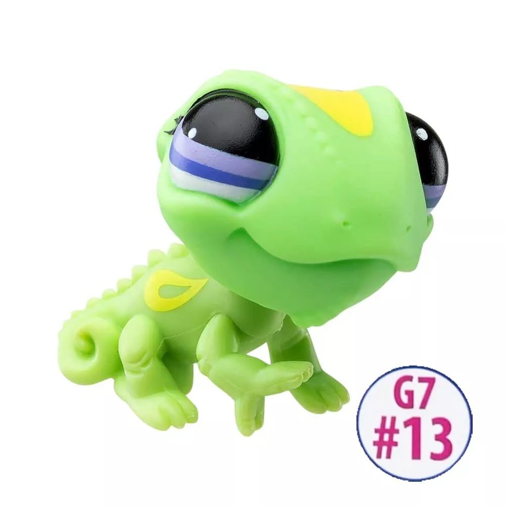 Hasbro Littlest Pet Shop Kaméleon Figura G7 #13 (LPS00520)