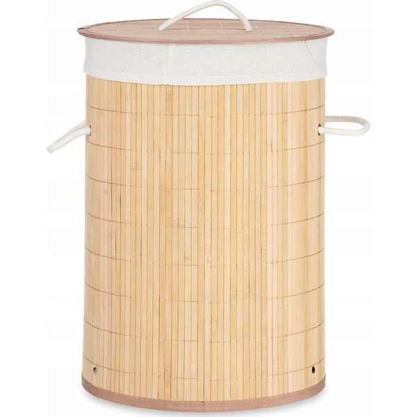 Kosz na pranie Kipit Bambusowy kosz na bieliznę COMFY PLACE, 48 l