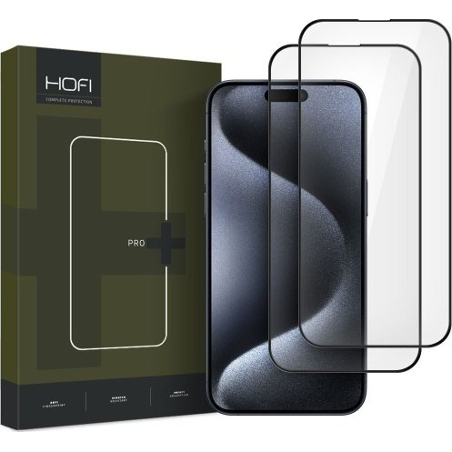 KALJENO STEKLO HOFI GLASS PRO+ 2-PACK ZA IPHONE 16 PRO ČRNO
