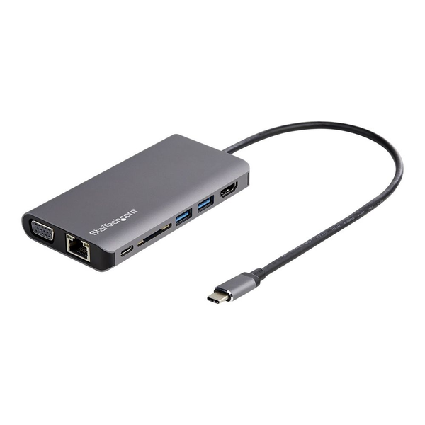 StarTech.com DKT30CHVAUSP докинг станция Жичен USB 3.2 Gen 1 (3.1 Gen 1) Type-C Черен, Сив