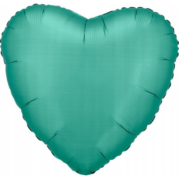 Silk Jade Green Szív Fólia Lufi 43 cm (615272)