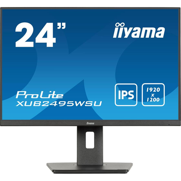 iiyama ProLite XUB2495WSU-B7 computerskærm 61 cm (24") 1920 x 1200 pixel 4K Ultra HD LED Sort