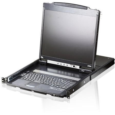 ATEN CL5800N rack-konsol 48,3 cm (19") 1280 x 1024 pixel Metal Sort 1U