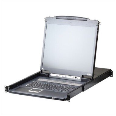 ATEN CL5708IN racková konzola 48,3 cm (19") 1280 x 1024 px Kov, Plast Čierna 1U