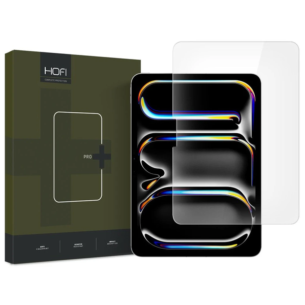 Temperált üveg kijelzővédő HOFI GLASS PRO+ – iPad Air 13” 1/2 (2024–2025) / iPad Pro 13 7/8 (2024–2025) készülékhez – átlátszó