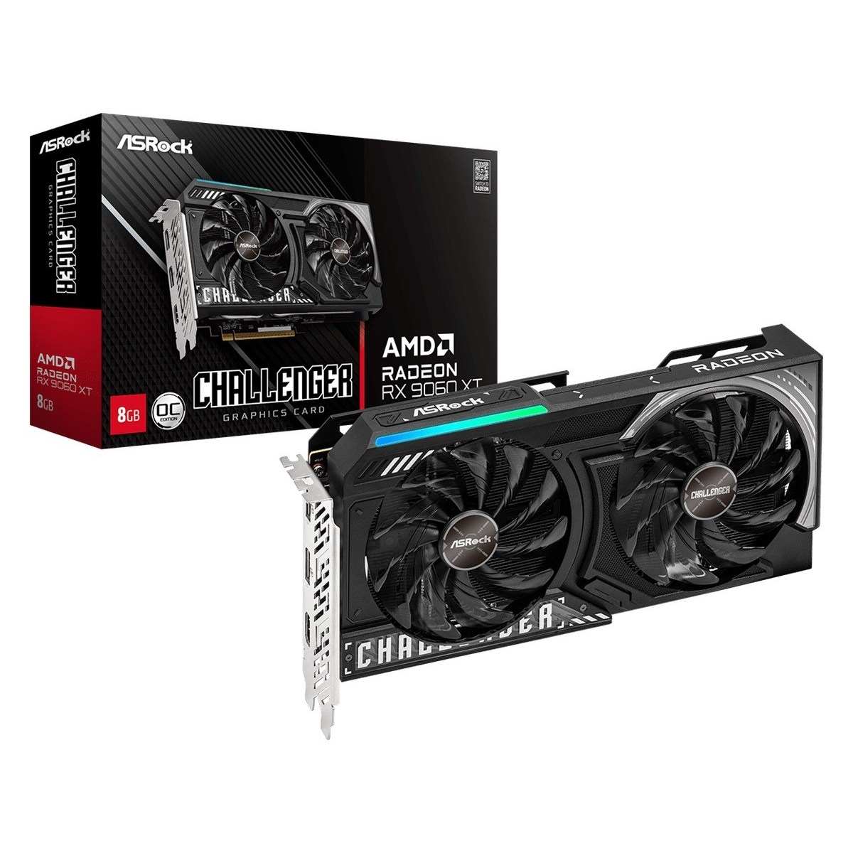 AsRock Radeon RX 9060 XT 8GB GDDR6 Challenger OC Videókártya (RX9060XT CL 8GO)