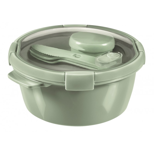 Curver Smart Eco 1,6L Műanyag ételtároló evőeszközzel - Zöld