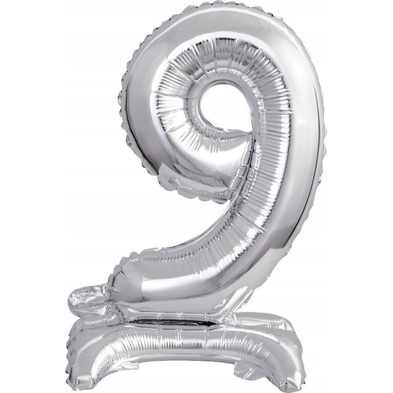Felfújható Fólia Szám Talppal 9911732 - Ezüst, 38 cm, 9 (9911732)