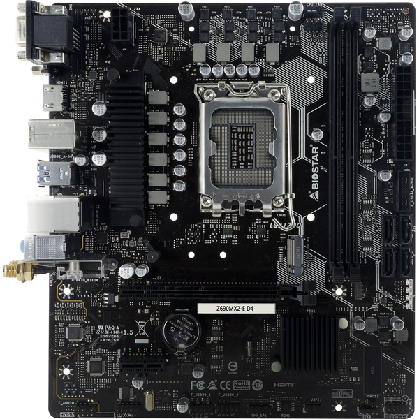 Biostar Z690MX2-E D4 DDR4 Intel s1700 MicroATX Alaplap