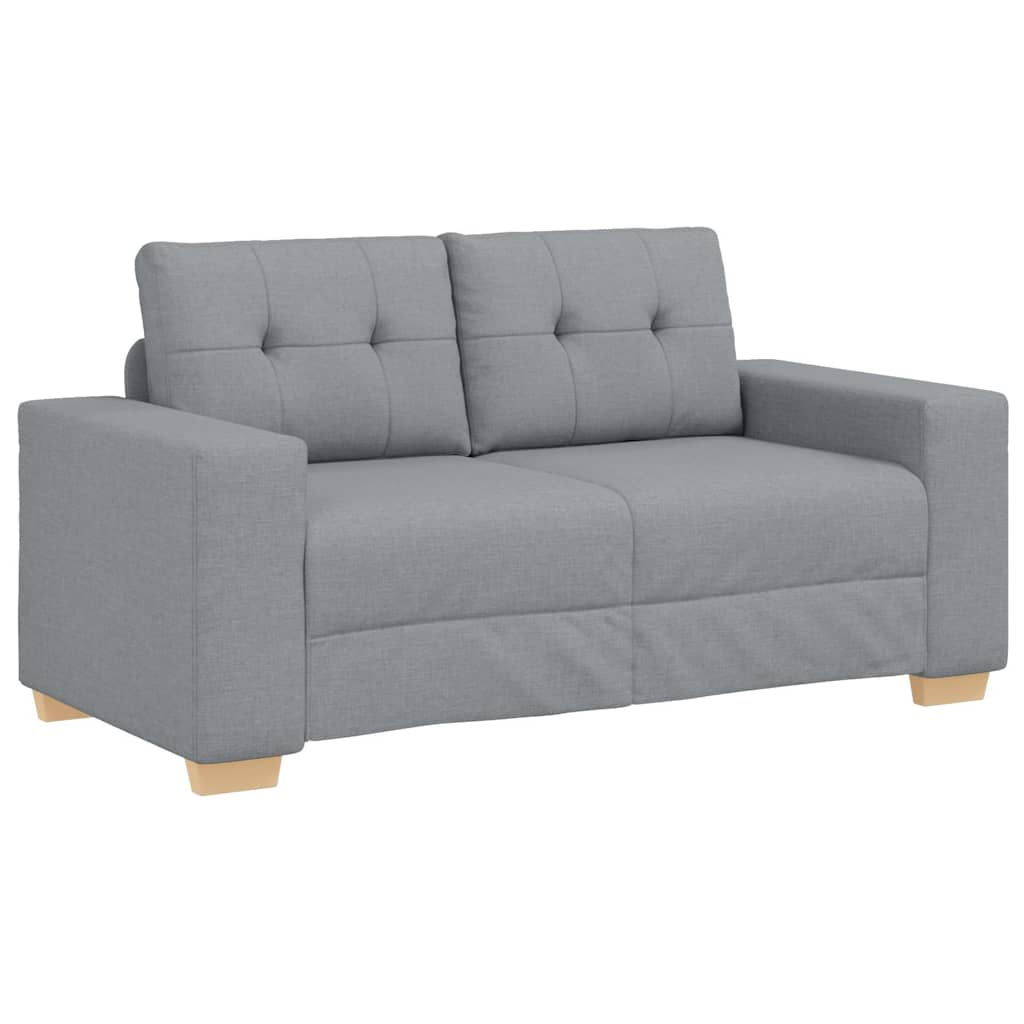 világosszürke szövet loveseat kanapé 120 cm (4105068)
