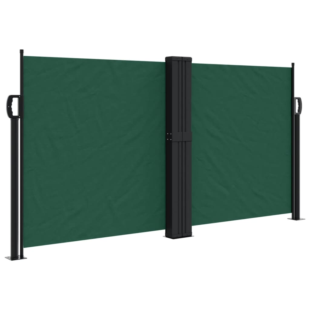 sötétzöld behúzható oldalsó napellenző 120 x 1200 cm (4004800)