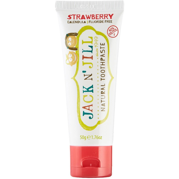 Био натурална детска паста за зъби Jack N’ Jill с вкус на ягода, 30 мл