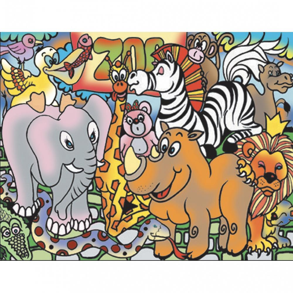 Colorvelvet bársonykép - ZOO (SMALL14)