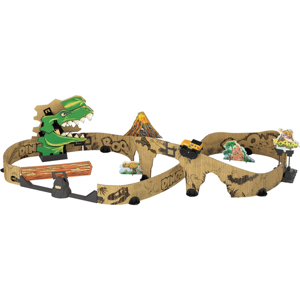 VTech 80-563304 Car-Board Racers Dino-Kaland Kreatív papír Autópálya Készlet
