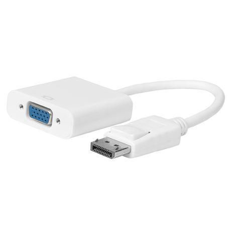 Microconnect DPVGA15CMW cavo e adattatore video 0,15 m VGA (D-Sub) DisplayPort Bianco